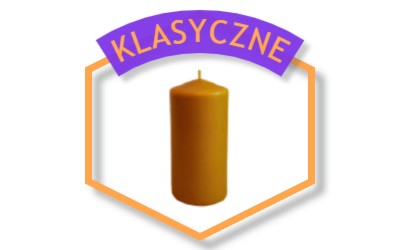 Świece w wosku pszczelego klasyczne