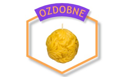 Świeczki w wosku pszczelego ozdobne