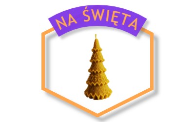 Świeczki w wosku pszczelego świąteczne